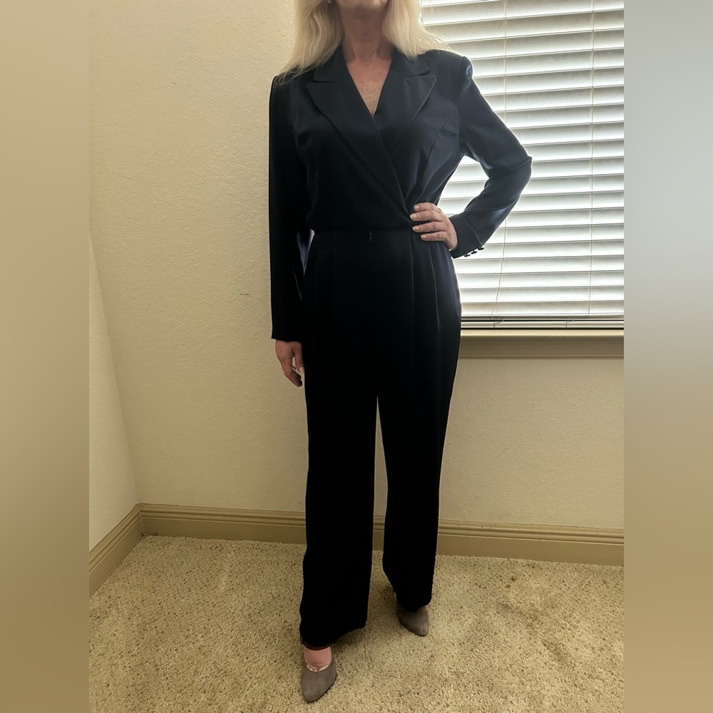Liz Claiborne Elegant Navy Jumpsuit